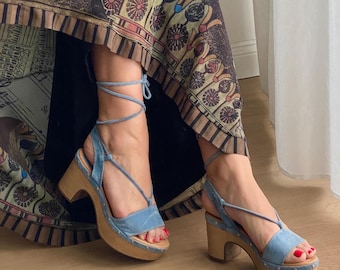 Weekend by Pedro Miralles sandaler med ankelrem och klack