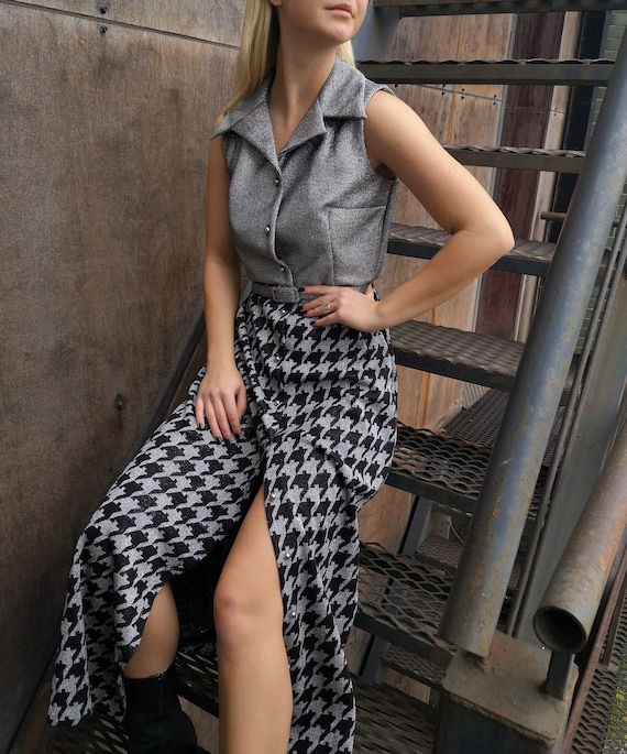 Modern Vintage Long Dress / Silver Evening Gown /