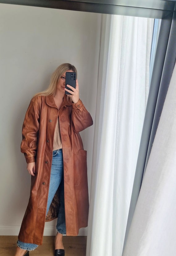 Brown Real Leather Jacket / Real Leather Coat / L… - image 1