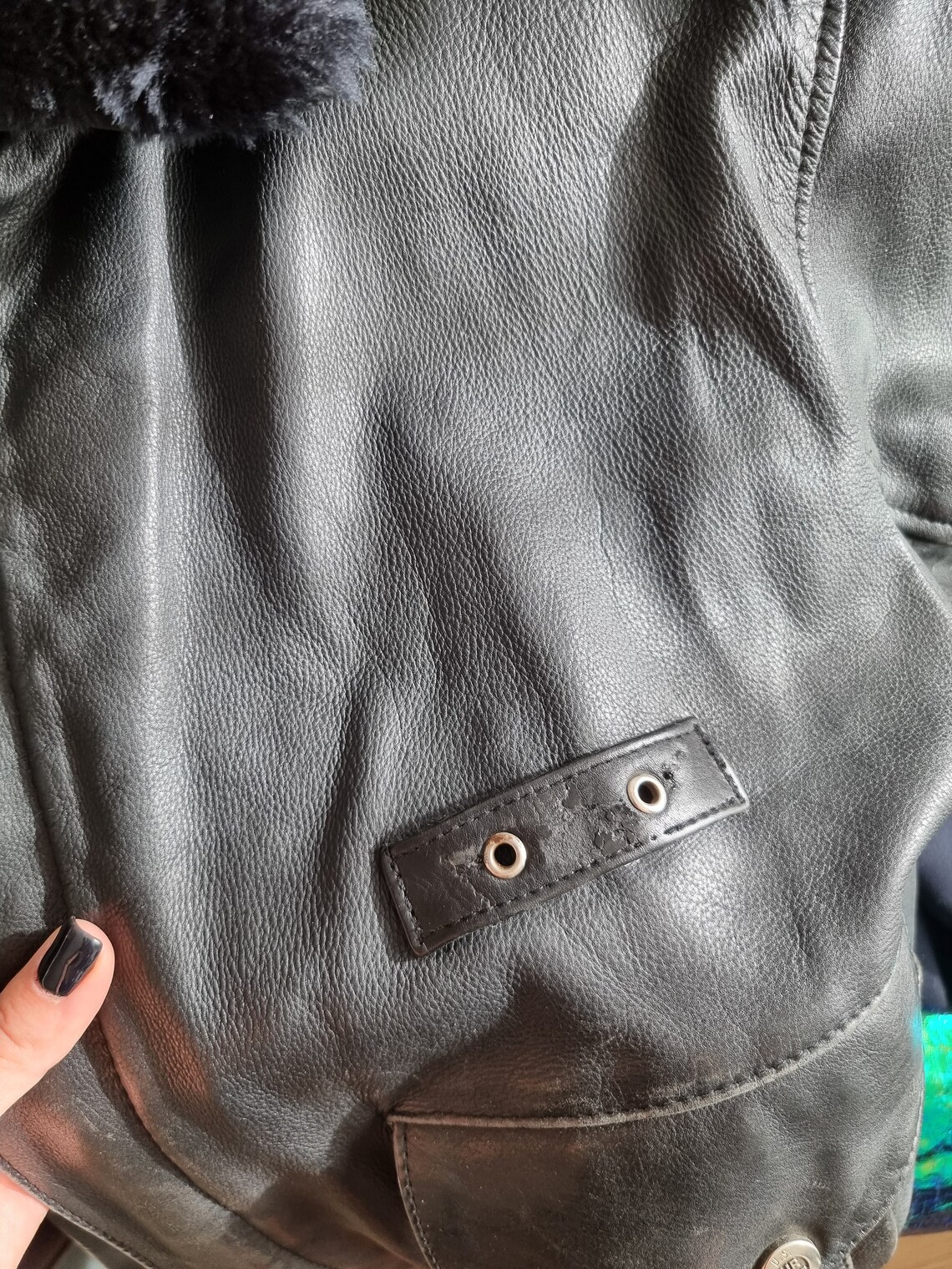 Unique Military Faux Leather Jacket (Limited)