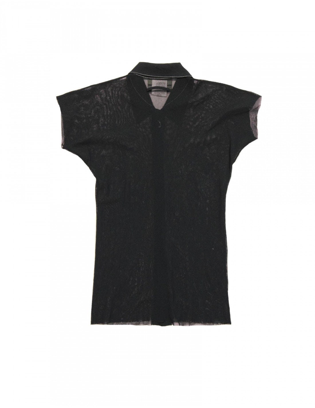 ジャンポール ゴルチエ ブラック シアー メッシュ トップ
