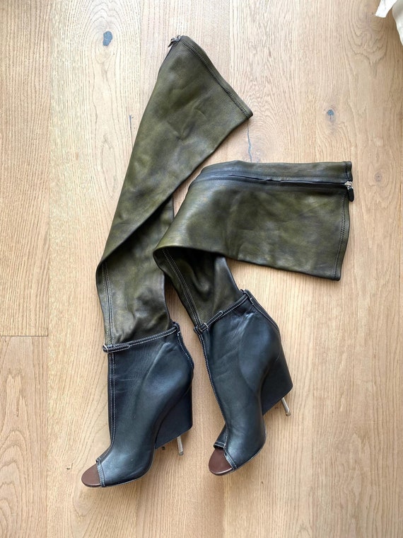 Givenchy 2015ss ブーツ archive コレクションアイテム Givenchy Runway Over the Knee Boots (fits EU37) Narrow Fit - Etsy