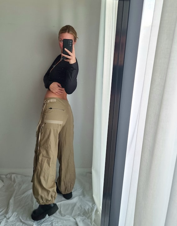 Made in France Cargo Pants Baggy Pants Khaki Cargo Pants Low Waist Y2k Cargo Pants Designer Cargo Pants Loose Khaki Pocket Pants