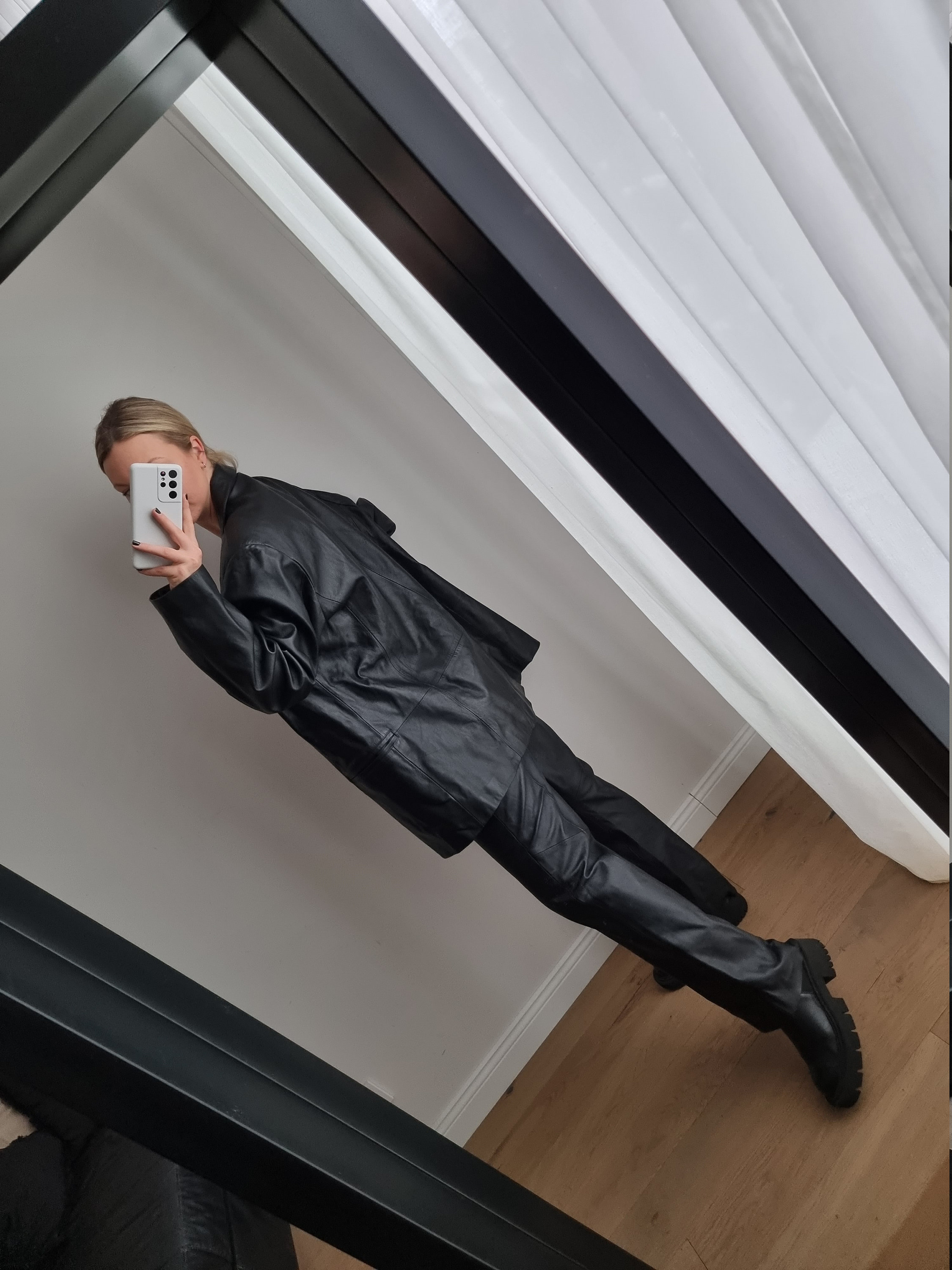 90's Leather Pants / Real Leather Pants / Black Leather - Etsy