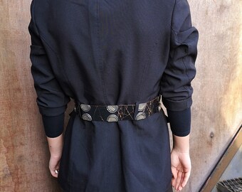 ジョン・ガリアーノ ベルト / デザイナーベルト / ブラックレザー