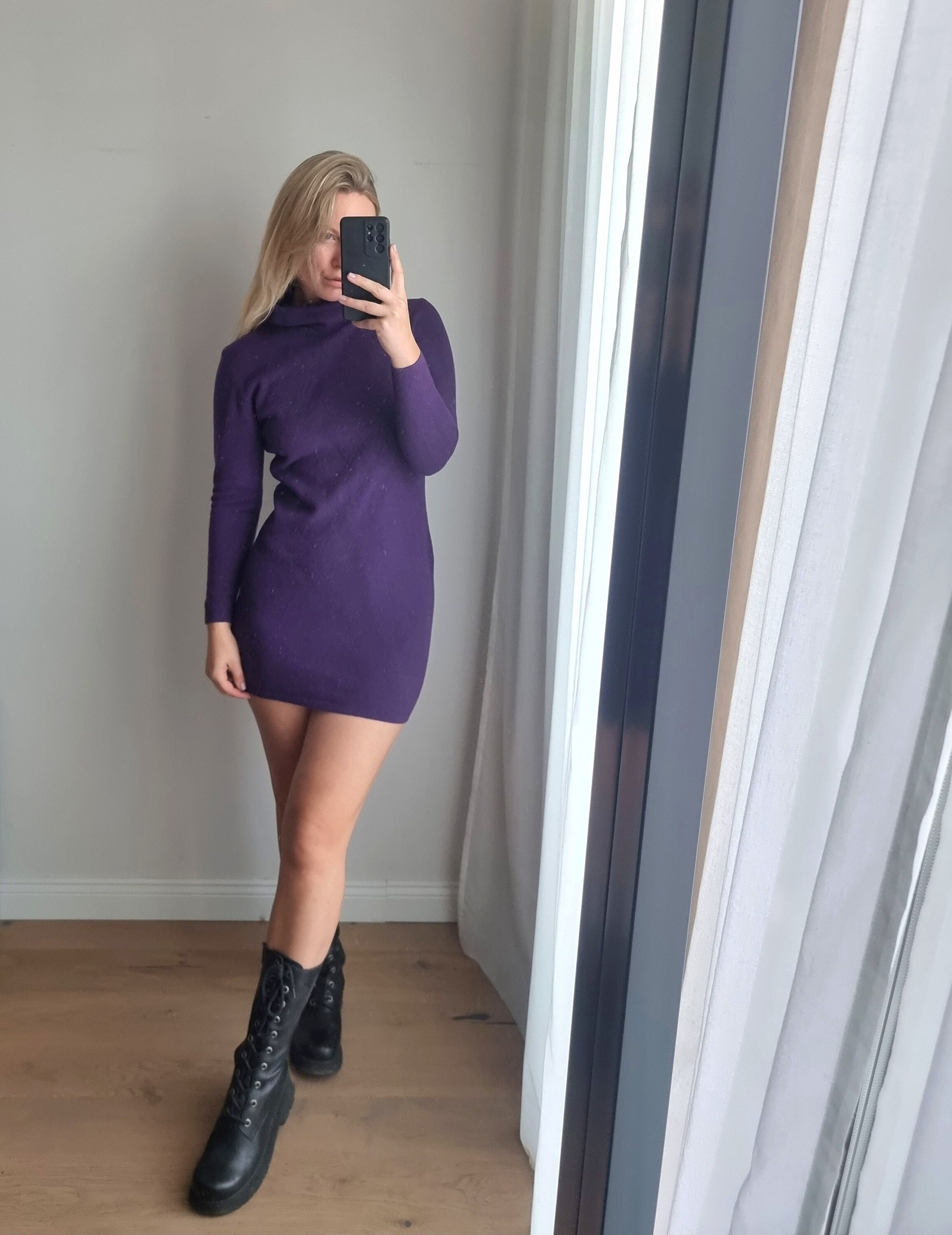 Benetton, Vintage Benetton Wool Sweater Dress - Made in Italy