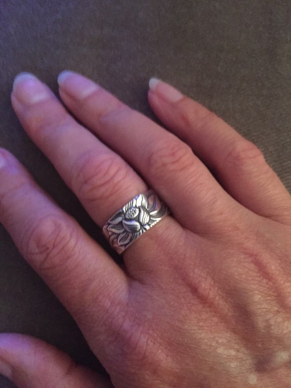 Lotus Ring lotus Flower Ring Women 