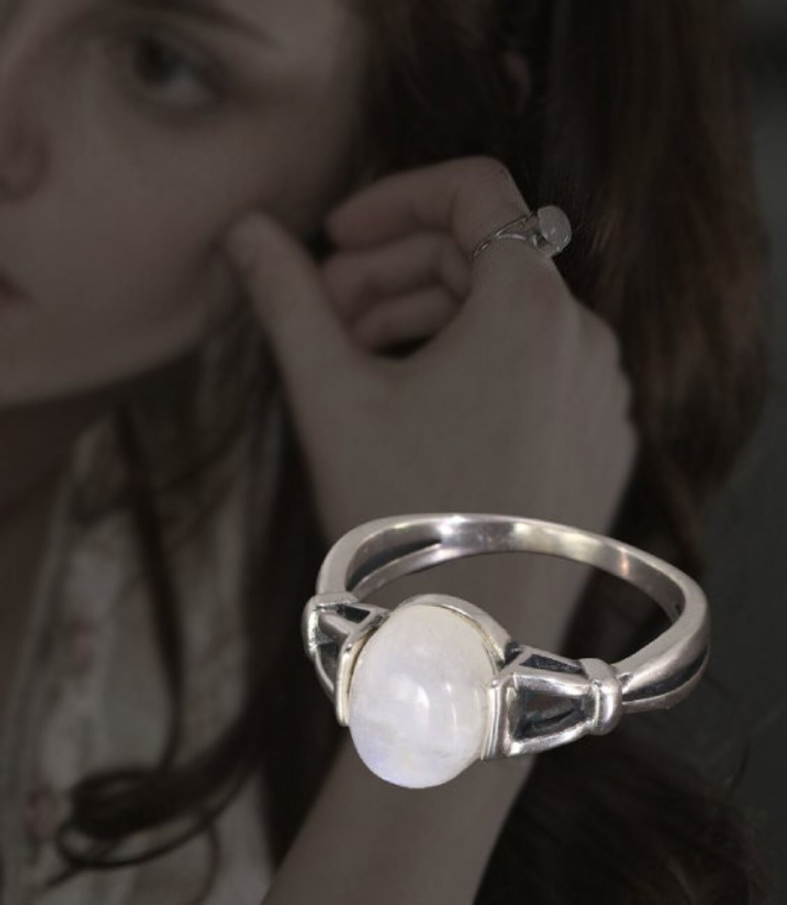 Bella Swan Moonstone Ring 925 Sterling Silver Twilight Etsy