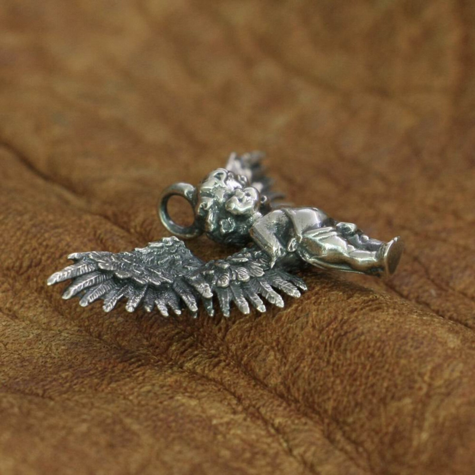 Sterling Silver Angel Pendant for Women Silver Angel Charm Etsy