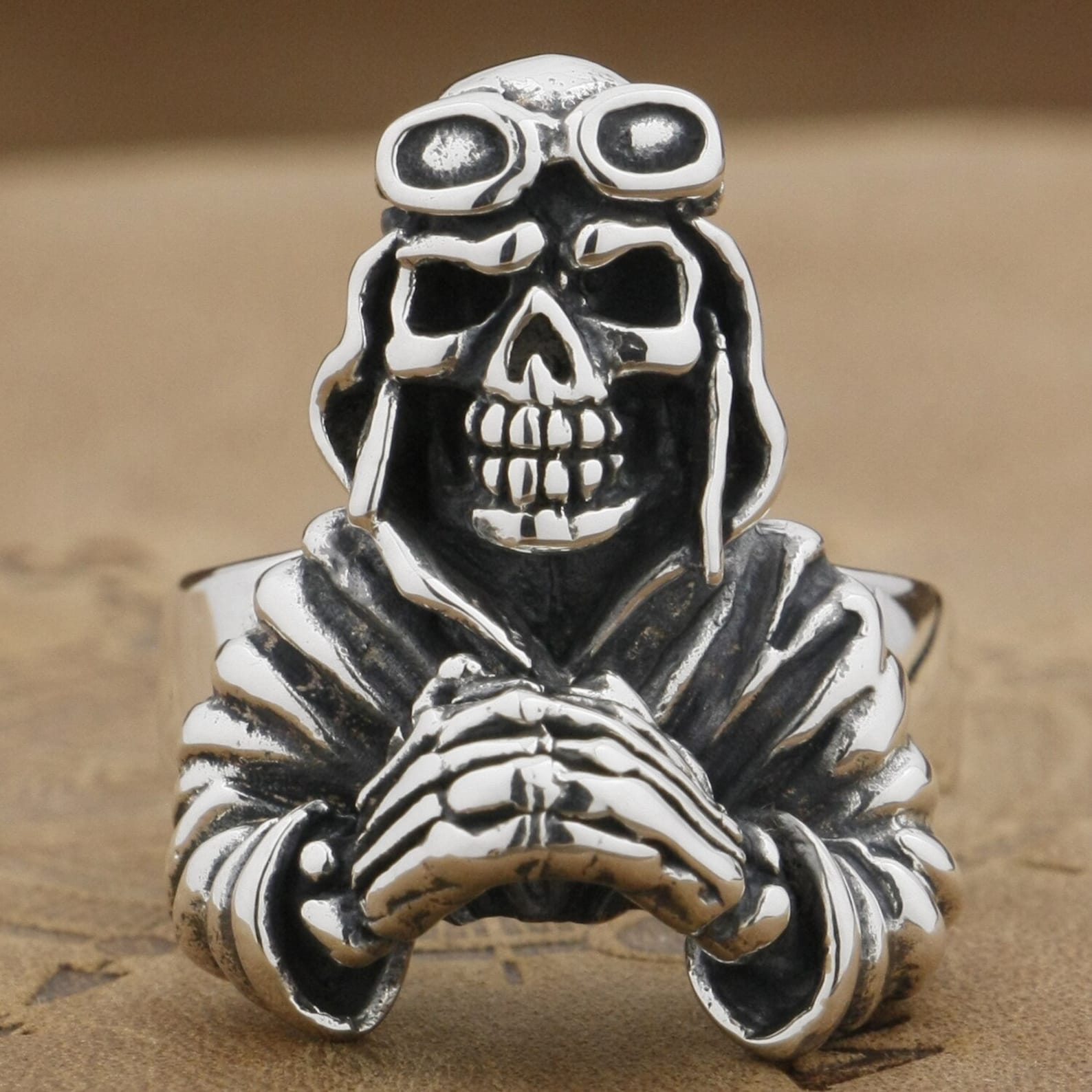 Anillo Calavera Mujer Anillo Calavera Mexicana Plata 925 Estilo