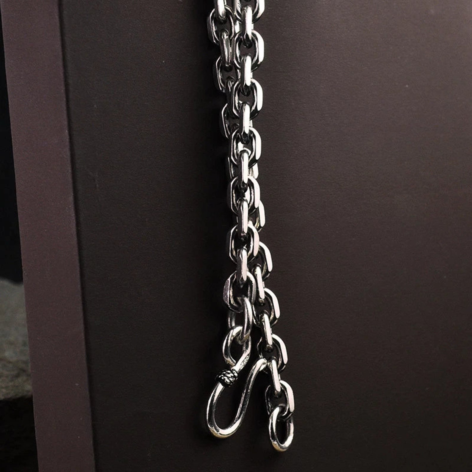 Long Sterling Silver Cable Chain Necklace for Men 2.5mm - Etsy