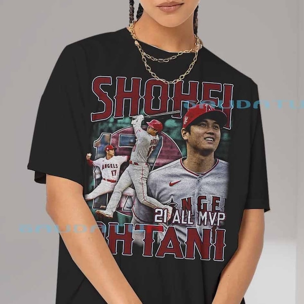 Shohei Ohtani Shirt, Shohei Ohtani Vintage Shirt, Shohei Ohtani Bootleg TShirt, Shohei Ohtani 90s Tshirt, Baseball Players TShirt, SDA001BS