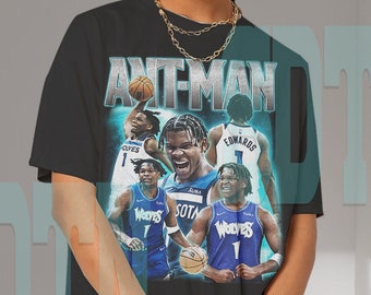 Anthony Edwards shirt Classic Vintage Bootleg NBA Player NBA T Shirt Minnesota Antman Young Star Vintage Graphic T Shirt