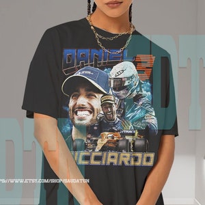 Daniel Ricciardo McLaren Racing 90s Vintage Bootleg Unisex Rap T-Shirt Grand Prix F1 Formula One, Daniel Ricciardo Graphic tee