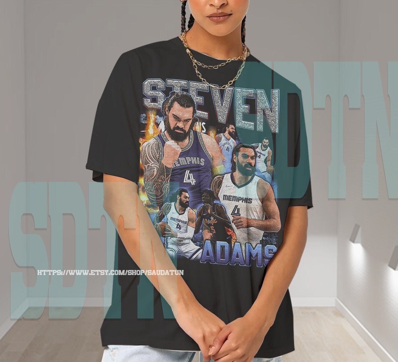 80's Vintage Steven Adams Memphis Grizzlies Basketball Unisex T-Shirt -  Beeteeshop