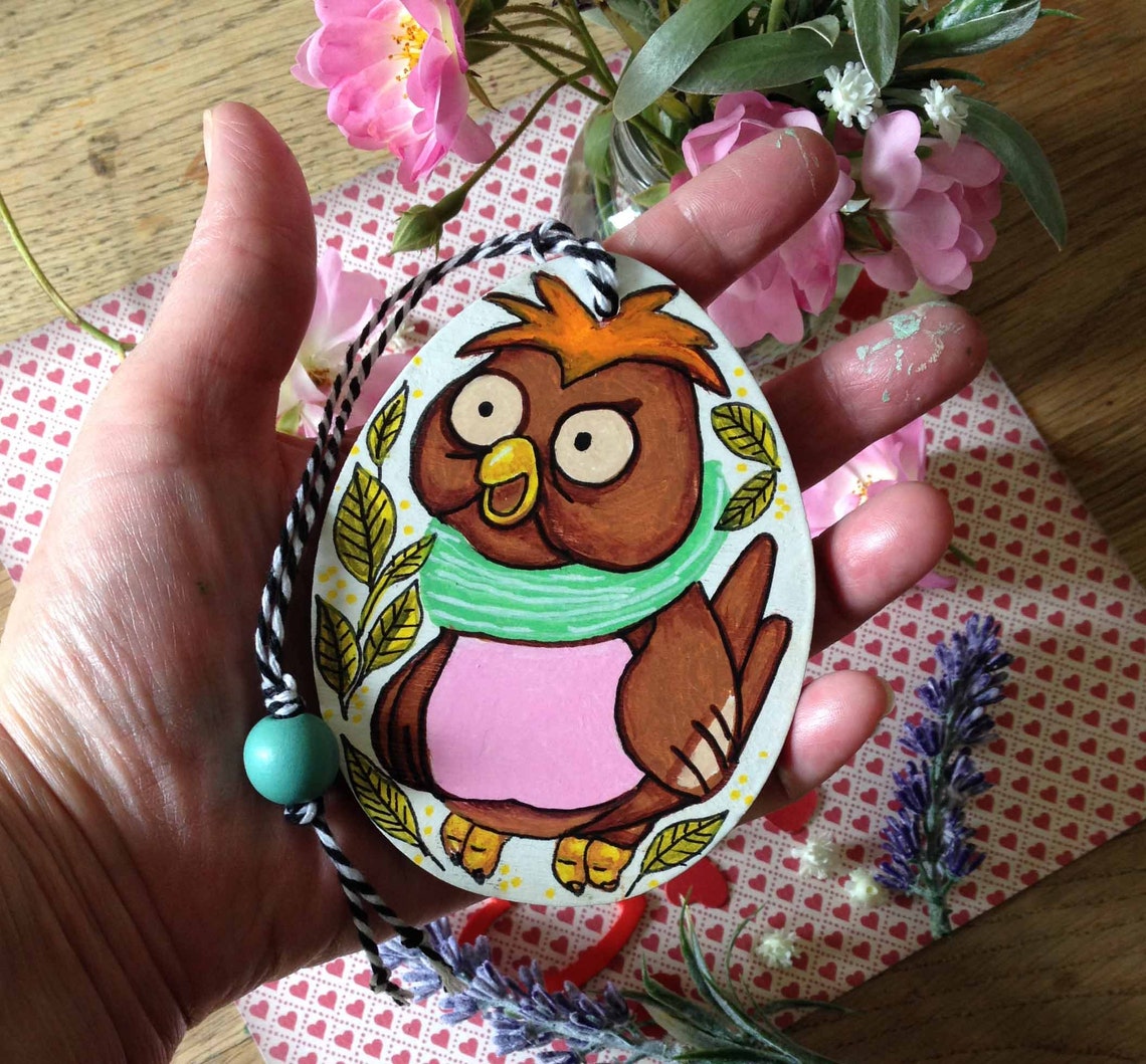 Accordion Owl from Alice in Wonderland Tulgey Wood. Hand Etsy