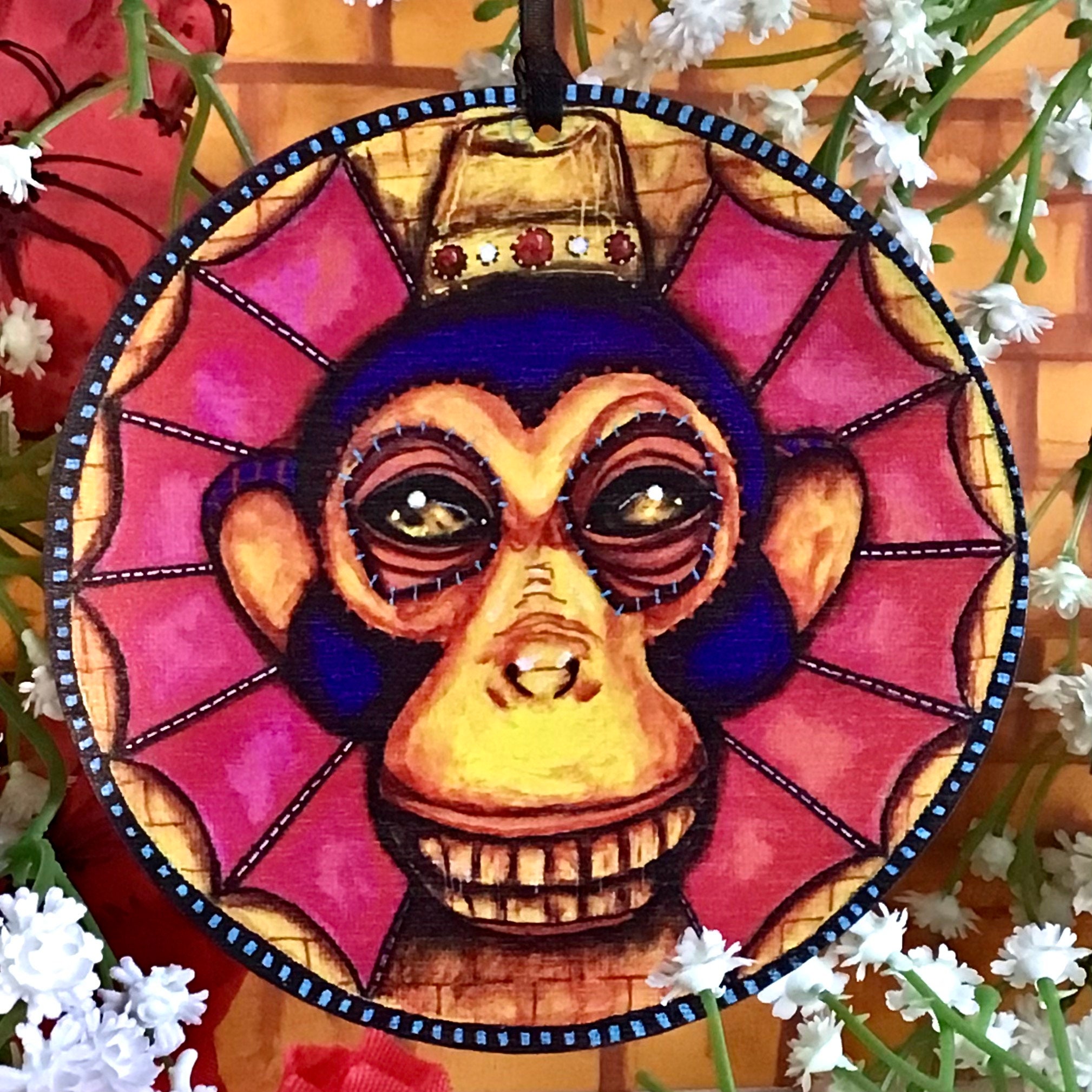 Wicked Winged Monkey Wizard of Oz Printed Hanging Decoration