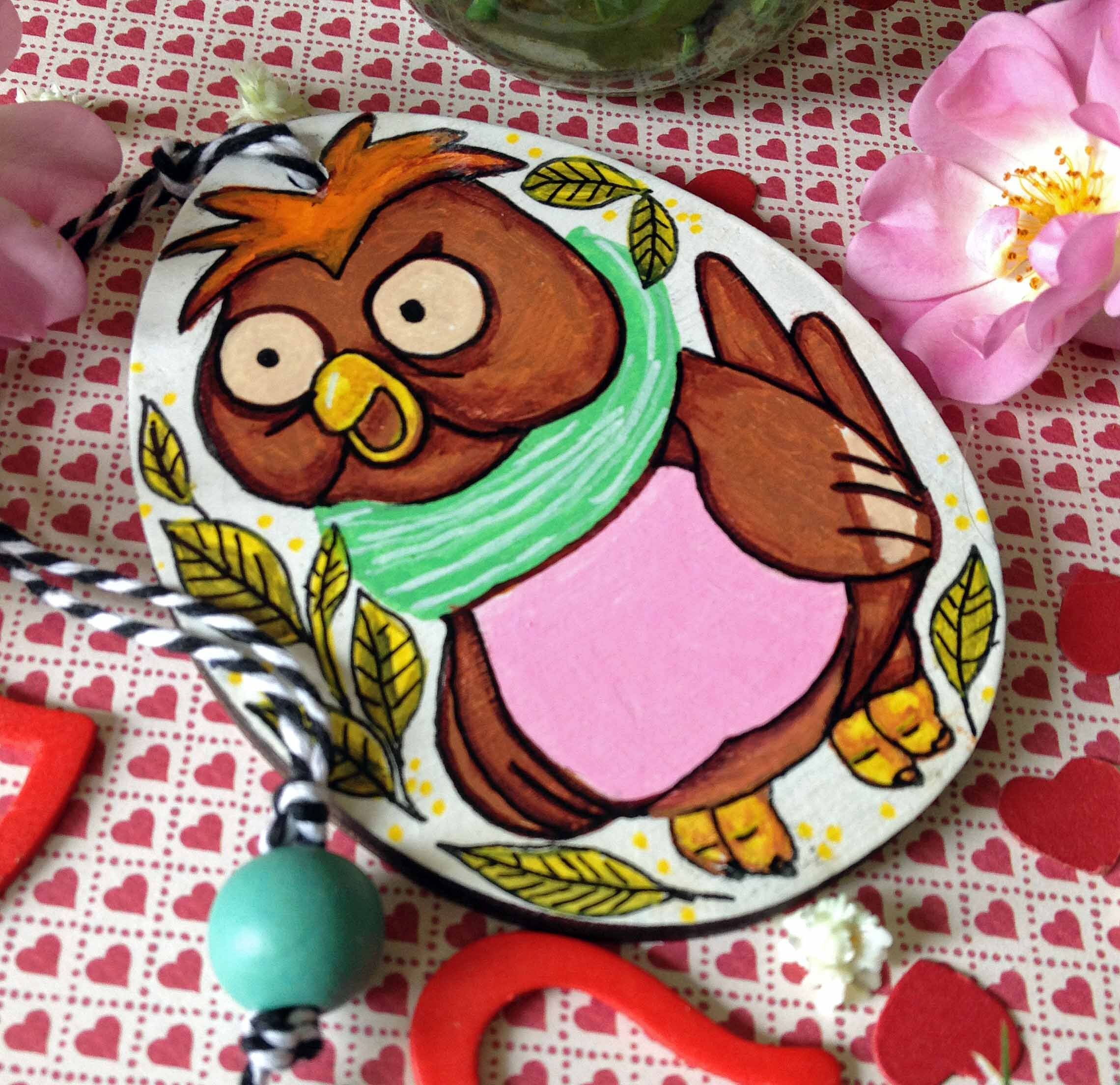Accordion Owl from Alice in Wonderland Tulgey Wood. Hand Etsy 日本