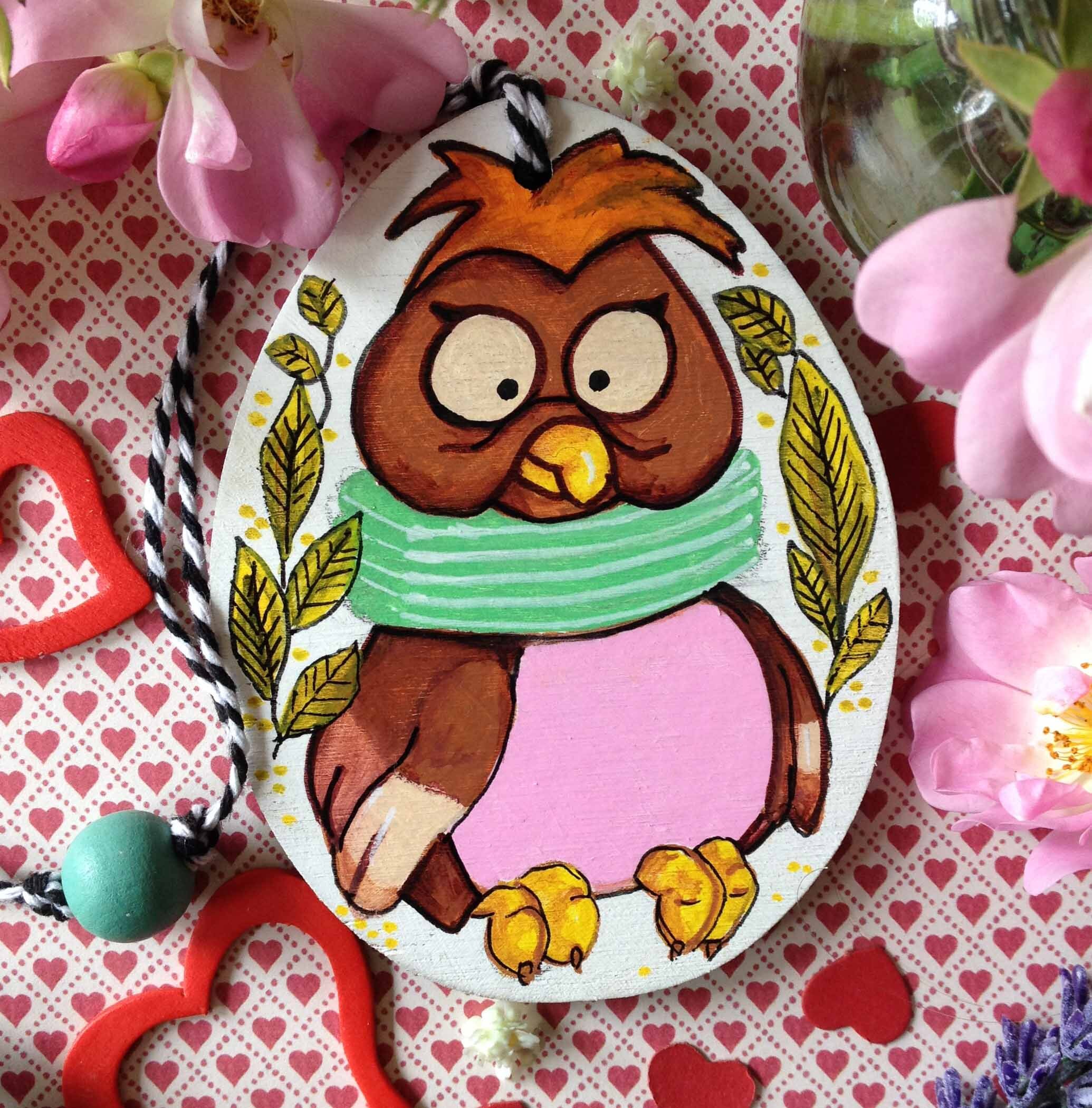 Accordion Owl from Alice in Wonderland Tulgey Wood. Hand Etsy 日本