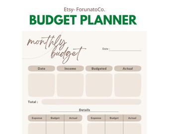Budget Overview Template Printable Budget Printable Budget Binder