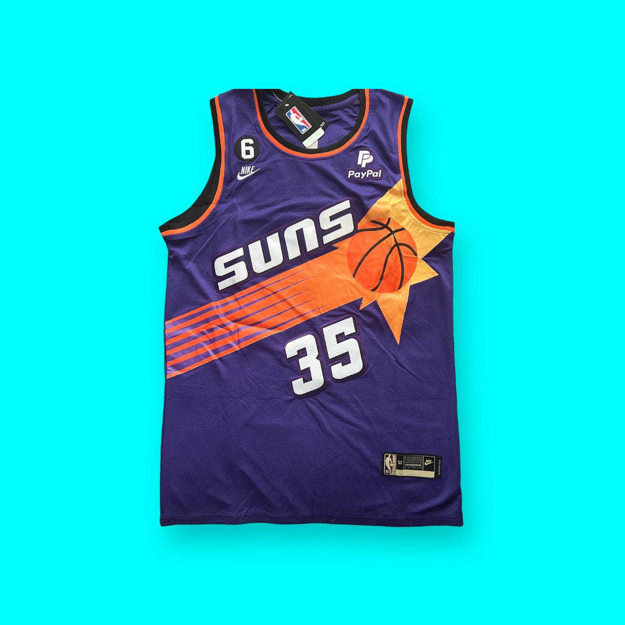 Kevin Durant Signed Custom Framed Phoenix Suns Nike Jersey Display