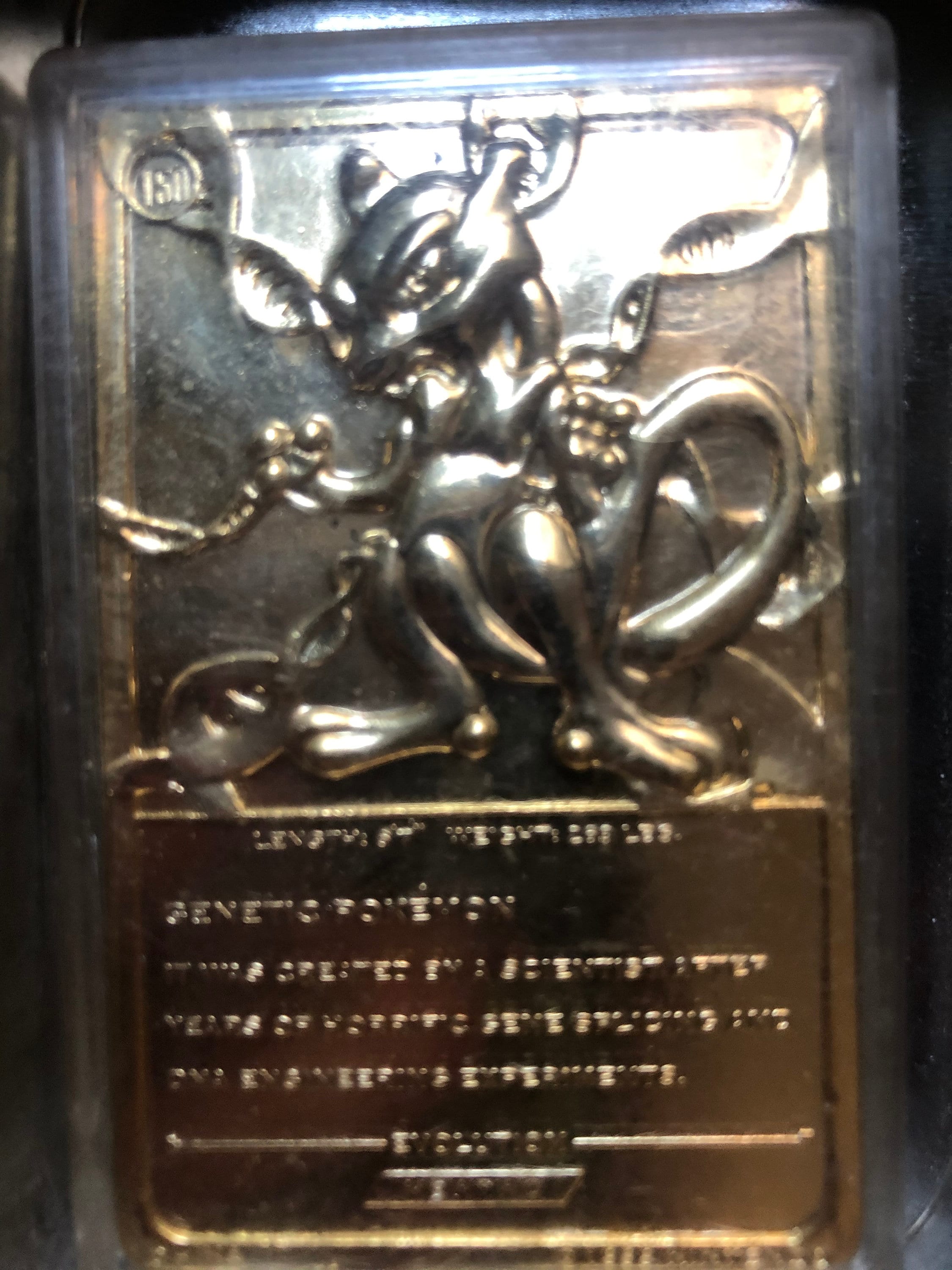 23 karat gold plated pokemon cards mewtwo Mewtwo