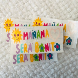Mañana Será Bonito| Small Car Decal| Karol G | Colorful Car Decal| Calcomanía Karol G| KarolG Merch