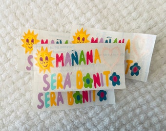 Mañana Será Bonito Car Decal: Karol G Colorful Vinyl Sticker