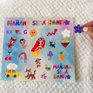 Karol G | Make Será Bonito | Sticker Sheet | Kiss Cut stickers | Waterproof | Journal Stickers | Calcomanía de KarolG 21 individual stickers