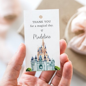 Princess Thank You Tag, Thank You For A Magical Day, Printable Gift Tag, Princess Birthday Party, Favor Tag Template, Princess Baby Shower