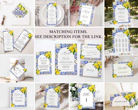 Personalized Stationery Set for Women, Italian Blue Tiles Modern Home  Office Note Card, Mediterranean Design Elegant Adult Stationery