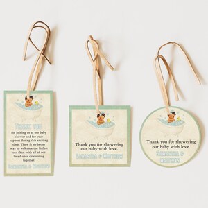 Etichette regalo per baby shower vintage retrò, etichette bomboniere a tema libro a capitoli, etichette bomboniere per baby shower a tema libro di fiabe, download immediato, ST2BD