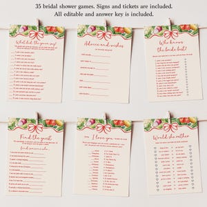 Editable Fresh off the Market Bridal Shower Games, Farmers Market Veggie Theme Party Games, Rustic Garden Shower, Instant Download, B57