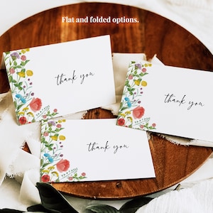 Wedding Invite, Wildflower Invitation Set, Floral Wedding Invites, Printable Botanical Wedding Invites, Instant Download, Colorful Wedding image 6