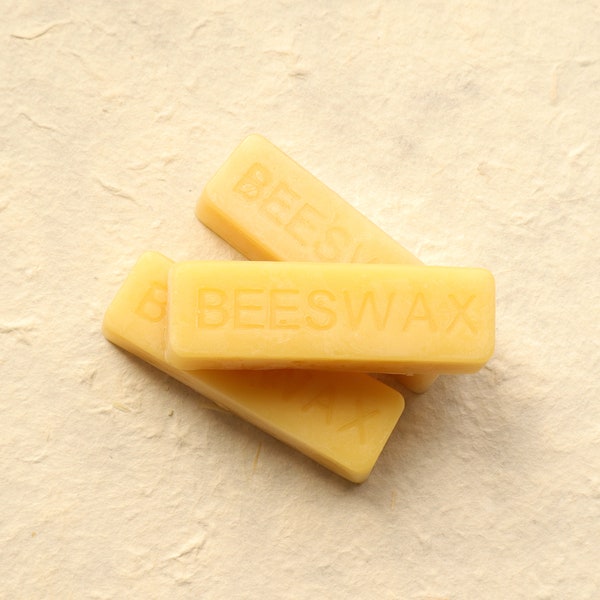 100% Pure Beeswax Bar for book binding supplies tools kit, book gift for book lovers, handmade, hand poured, locally sourced, save the bees
