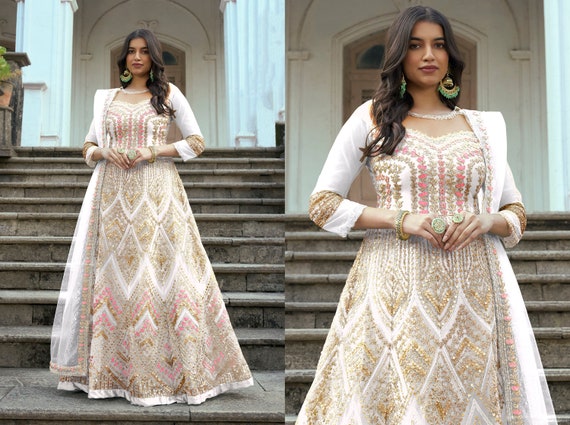 White net sales salwar suit