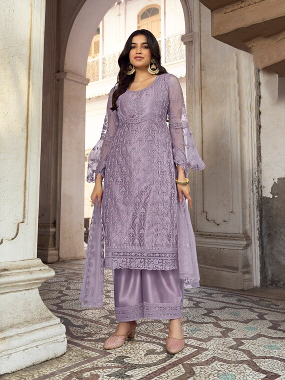Lavender salwar kameez clearance