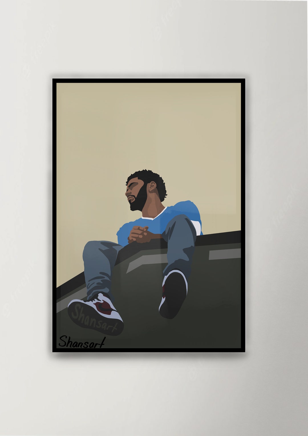 J.cole 2014 Forest Hills Drive Album Cover Wall Art - Etsy