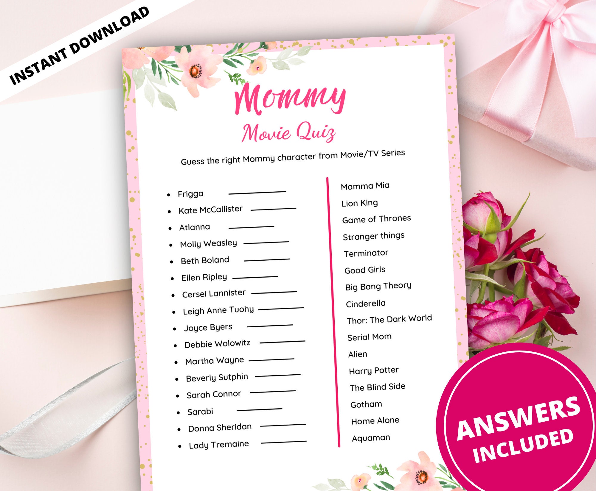 Famous Mothers Trivia Questions And Answers Printable