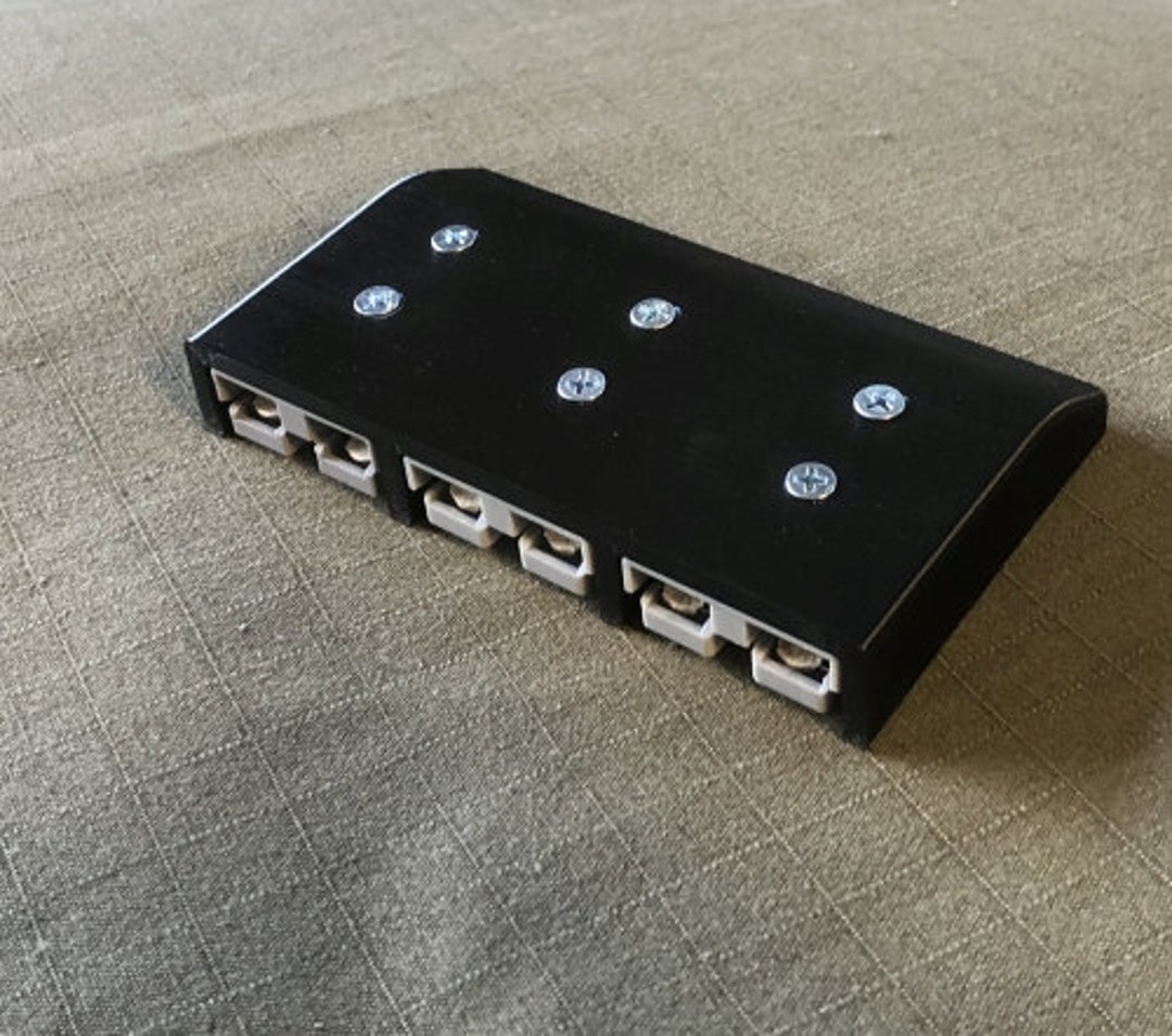 SB50 Double, 2 pin and 3 pin Anderson Plug Surface Mount Cover, Bolts Included | UK