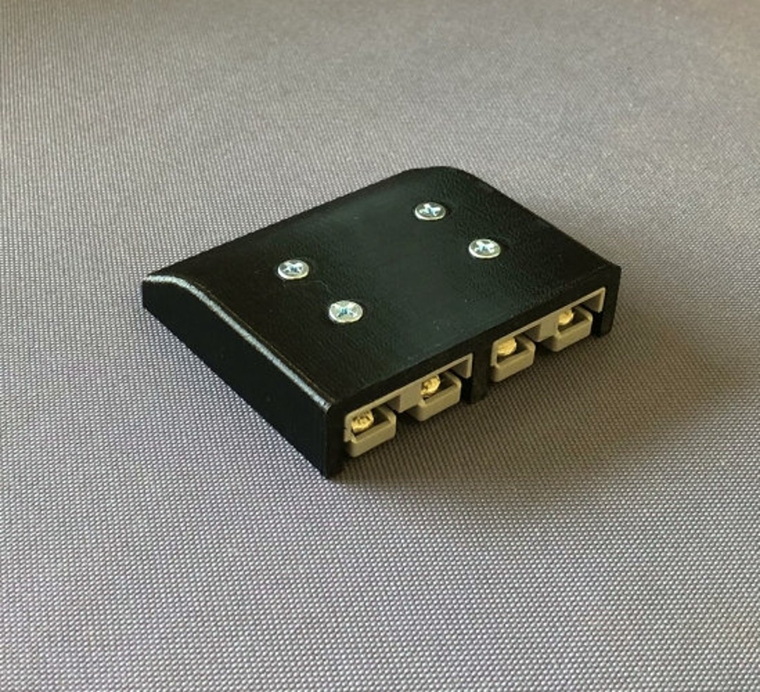 Black Double Anderson SB50 (50Amp) Plugs Surface Cover with Labels
