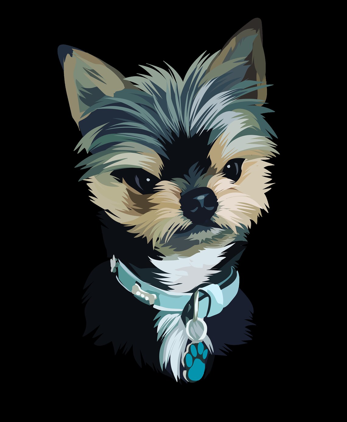 Personalized Pet Portrait Print Custom Digital Pet Portrait - Etsy