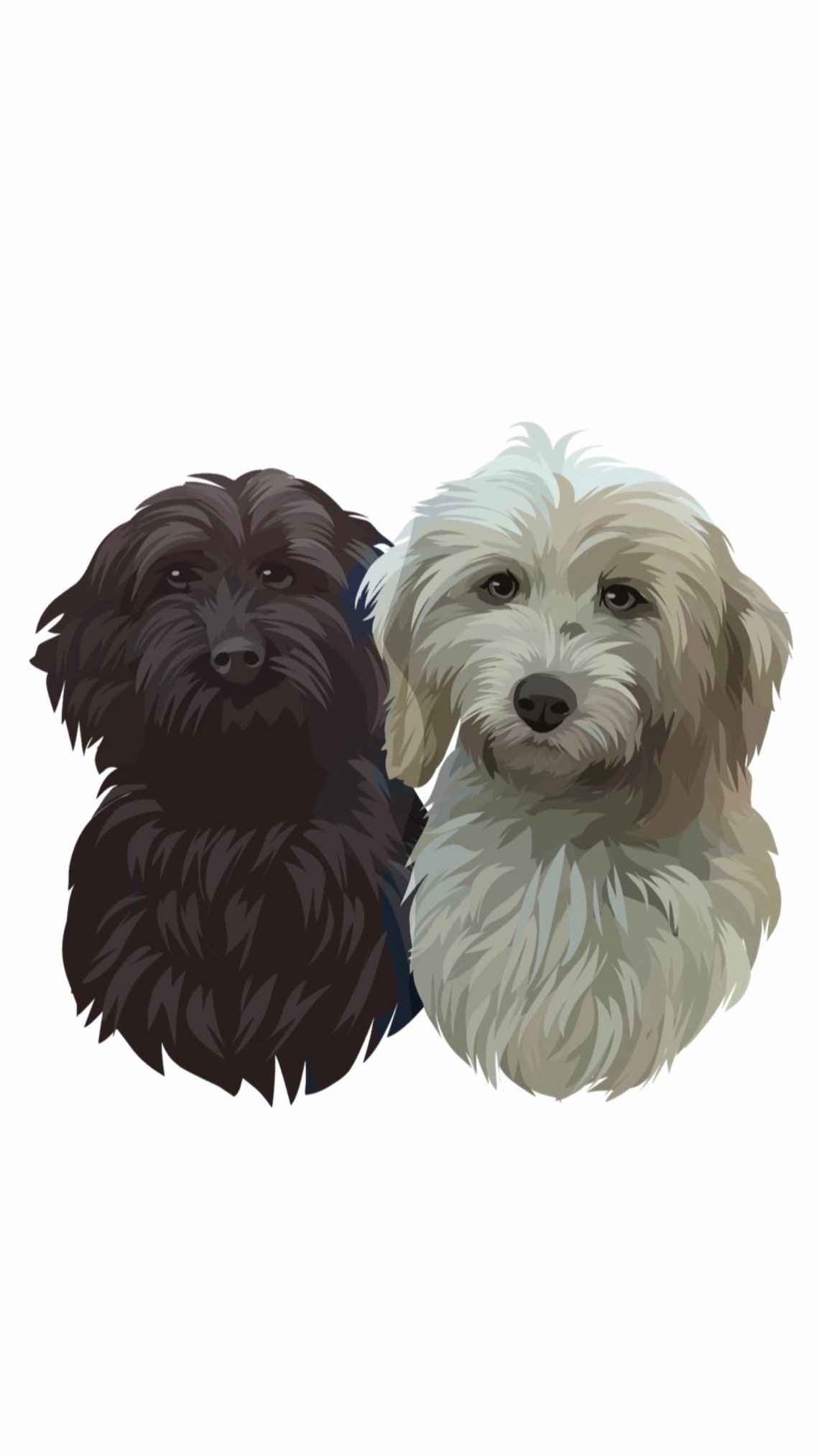 Personalized Pet Portrait Print Custom Digital Pet Portrait - Etsy