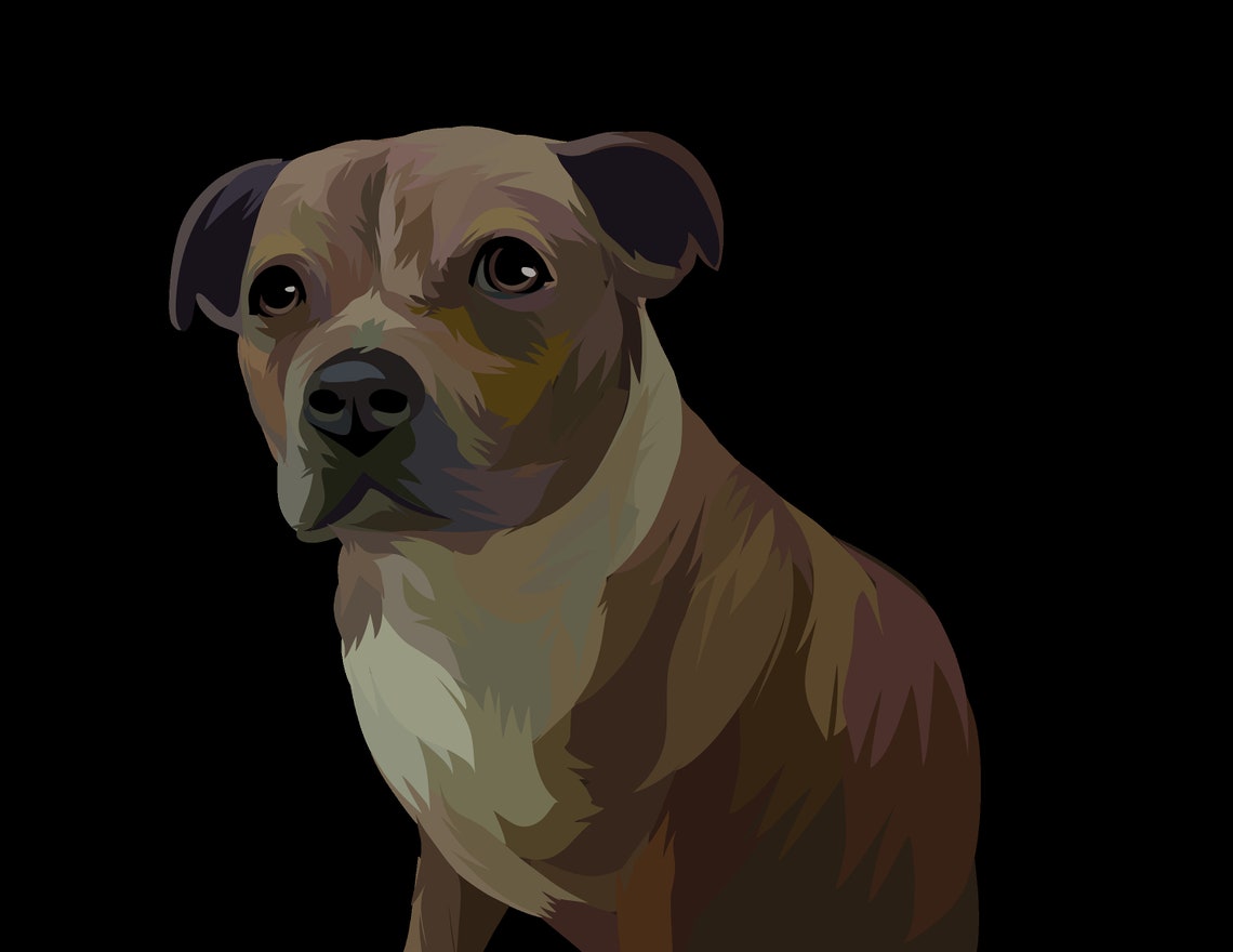 Personalized Pet Portrait Print Custom Digital Pet Portrait - Etsy