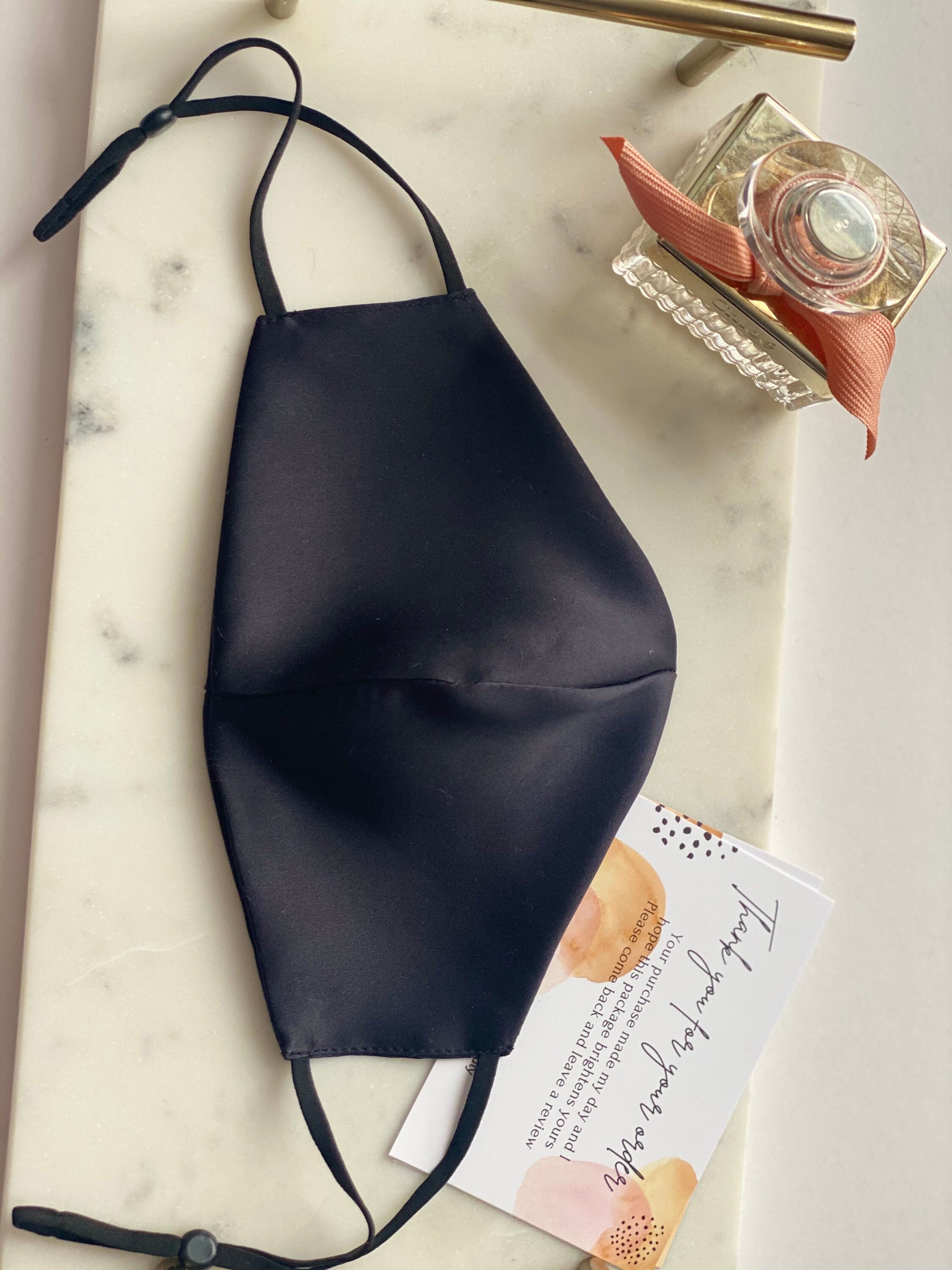 Mulberry Silk Face Mask With Adjustable Ear Loops Face Etsy