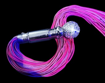 Shades of pink sensation  play flogger knob handle teaser tickler    Flogger Hand Made BDSM Bondage Adult Toy