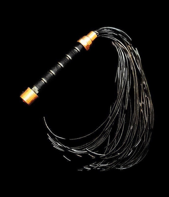 Flogger   Rubber Flogger -   Spanking Flogger Hand Made BDSM Bondage Adult Toy OOAK  Kink   Unique Impact