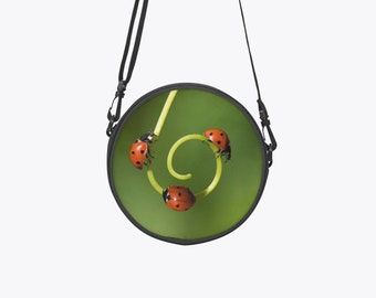 Lady bug Round Satchel Bag by Simple Discipline