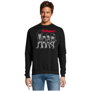 Ramones Sweatshirt Comic Punk Rock Music Group