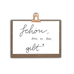 Postkarte "Schön, dass es dich gibt"